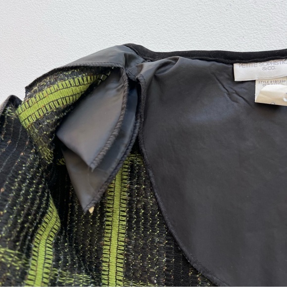 Petite Sophisticate & Co Vintage Boucher Tweed Jacket Green Black Petite Small - Picture 6 of 11